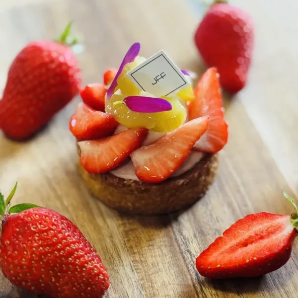 Tartelette fraise rhubarbe